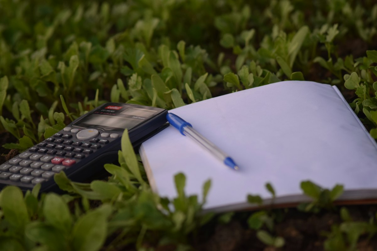 Calcolatrice e appunti per organizzare le spese